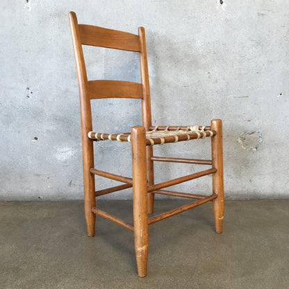 Vintage Chair with Rawhide Straps