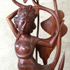 Vintage Rosewood Sculpture Lamp