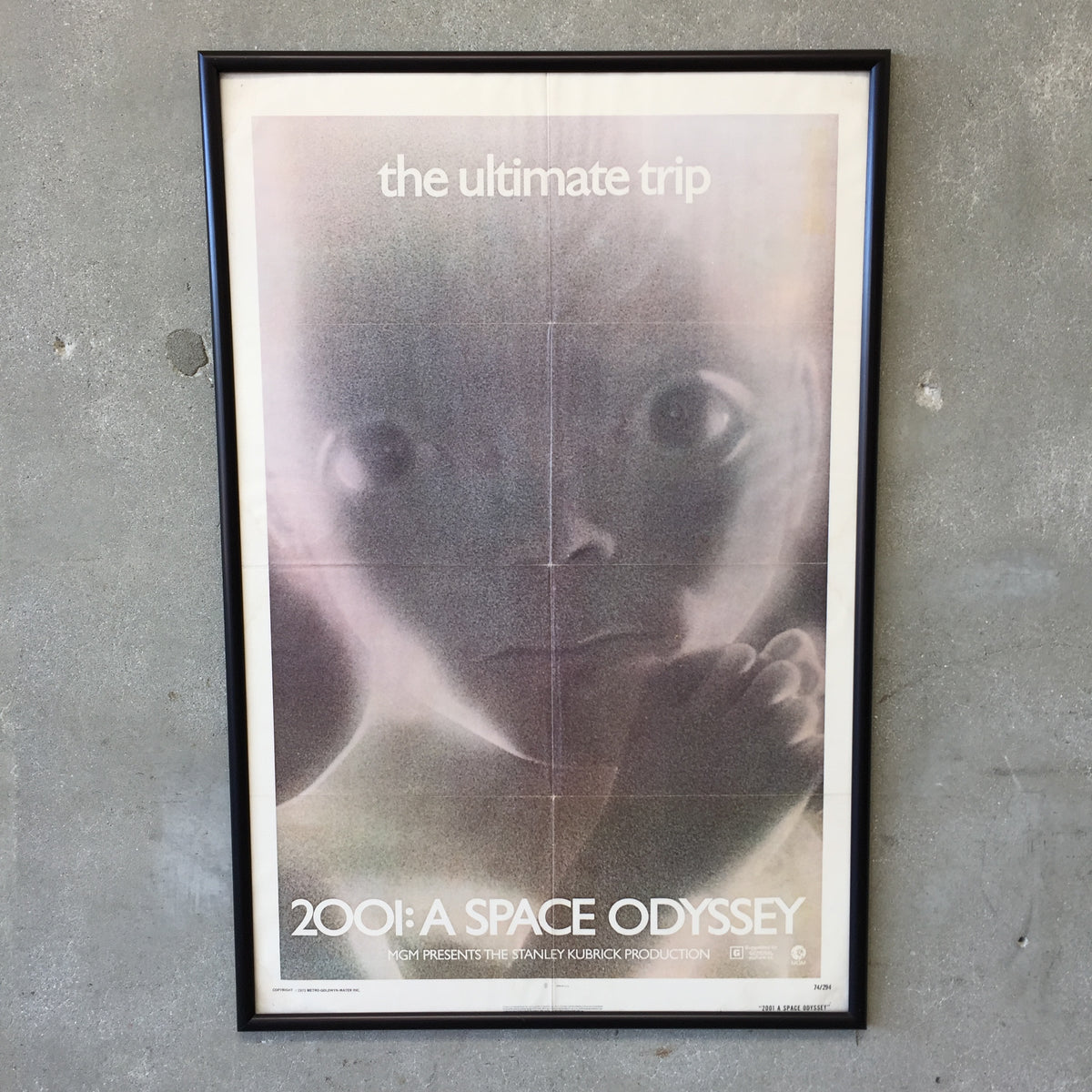 Original 2001 A Space Odyssey Framed Poster