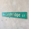 Vintage Seattle St Sign SW Cambridge St