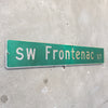 Vintage Seattle St Sign SW Frontenac St