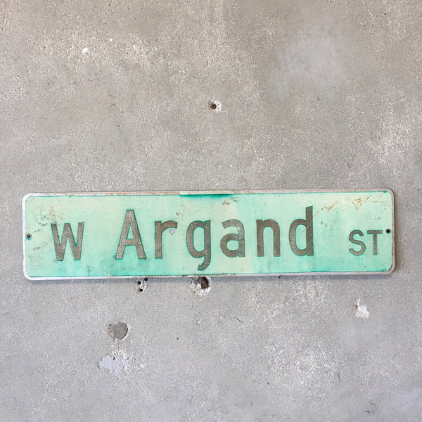 Vintage Seattle St Sign W Argand St