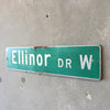 Vintage Seattle St Sign Ellinor Dr