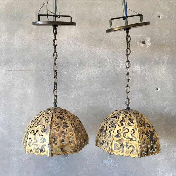 Pair of Tom Greene for Feldman Hanging Lamps