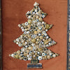 Vintage Jeweled Lighted Christmas Tree Art