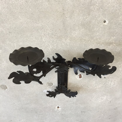 Vintage Spanish Style Wall Sconce Candelabra