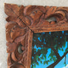Original Painting On Tiki Wood Framed