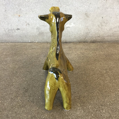 Vintage Ceramic Signed Bull