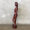 Vintage Walnut Nude Sculpture