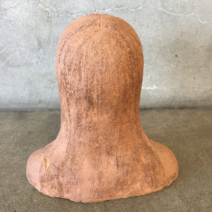 Folk Art Woman Bust Sculpture