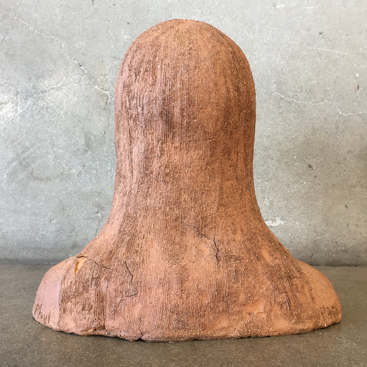 Folk Art Woman Bust Sculpture