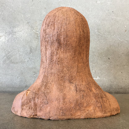 Folk Art Woman Bust Sculpture