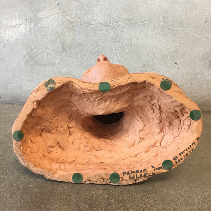 Folk Art Woman Bust Sculpture