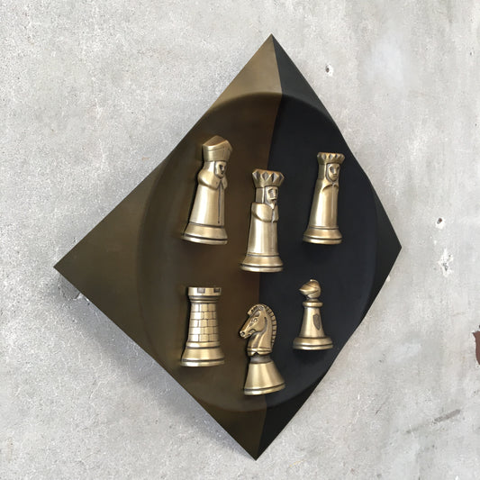 Vintage Chess Piece Wall Art