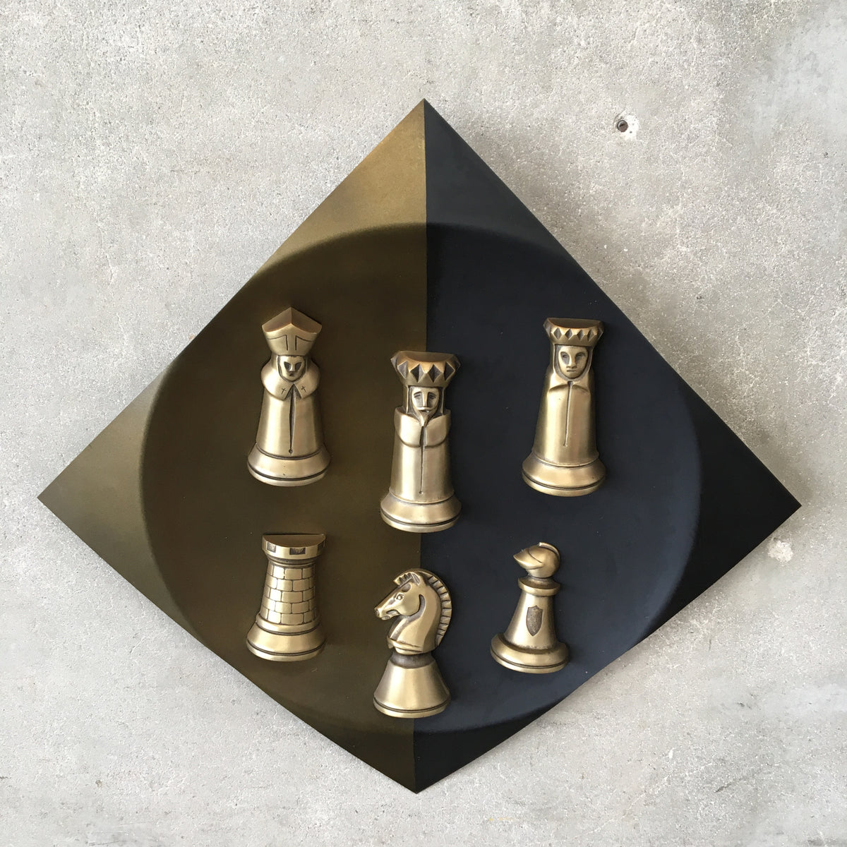 Vintage Chess Piece Wall Art