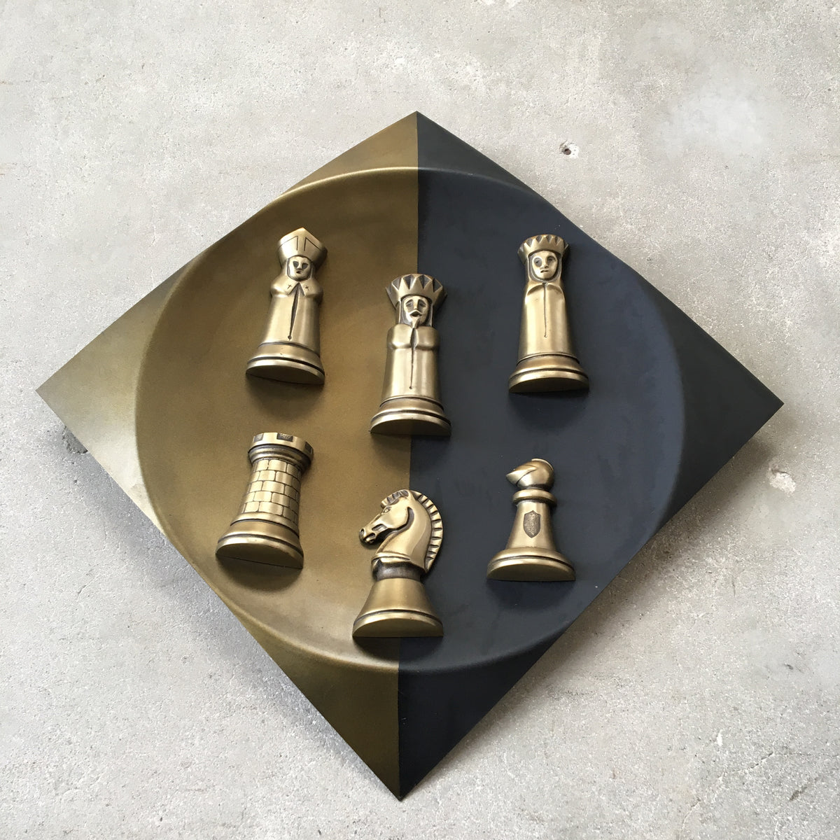 Vintage Chess Piece Wall Art