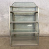 Vintage Glass and Metal Display Shelf