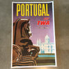 Vintage Fly TWA Portugal Travel Poster