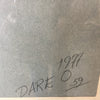 Local Artist Graphite and White Charcoal Signed Dare O
