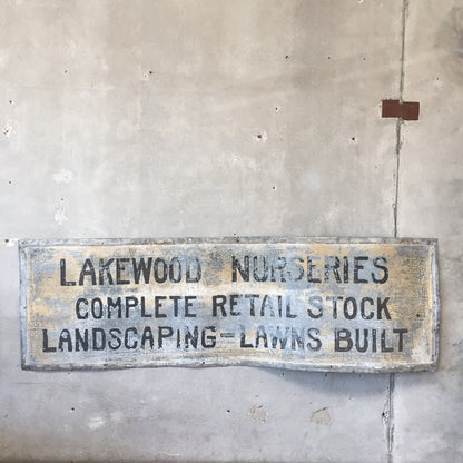 Lakewood Metal Nursery Sign