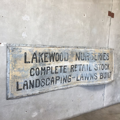 Lakewood Metal Nursery Sign