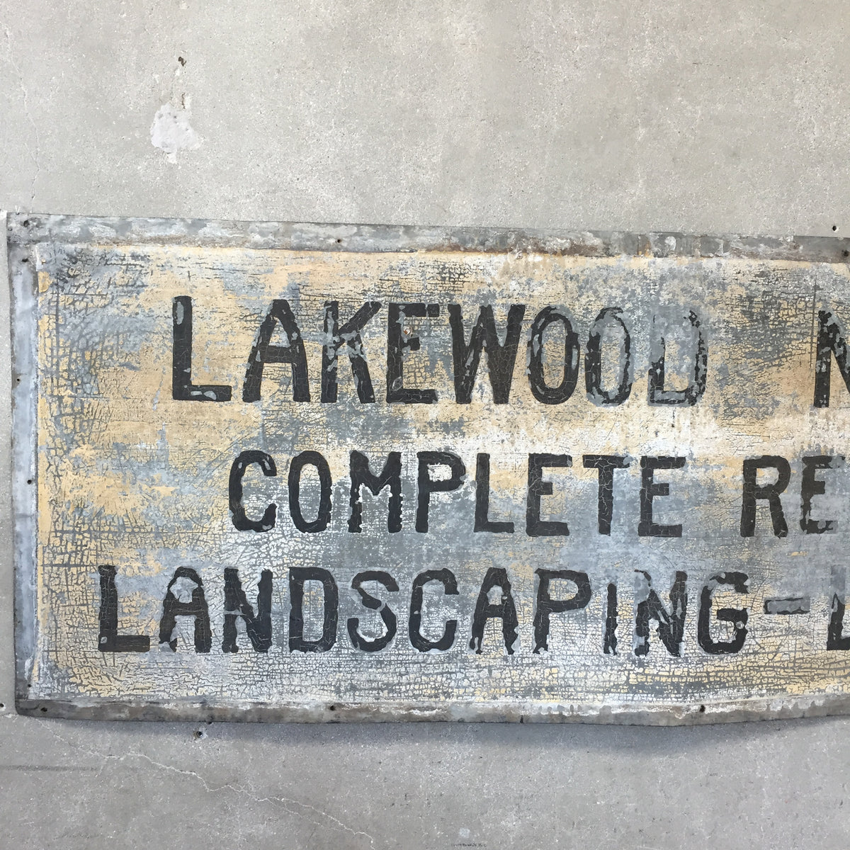 Lakewood Metal Nursery Sign