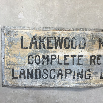 Lakewood Metal Nursery Sign