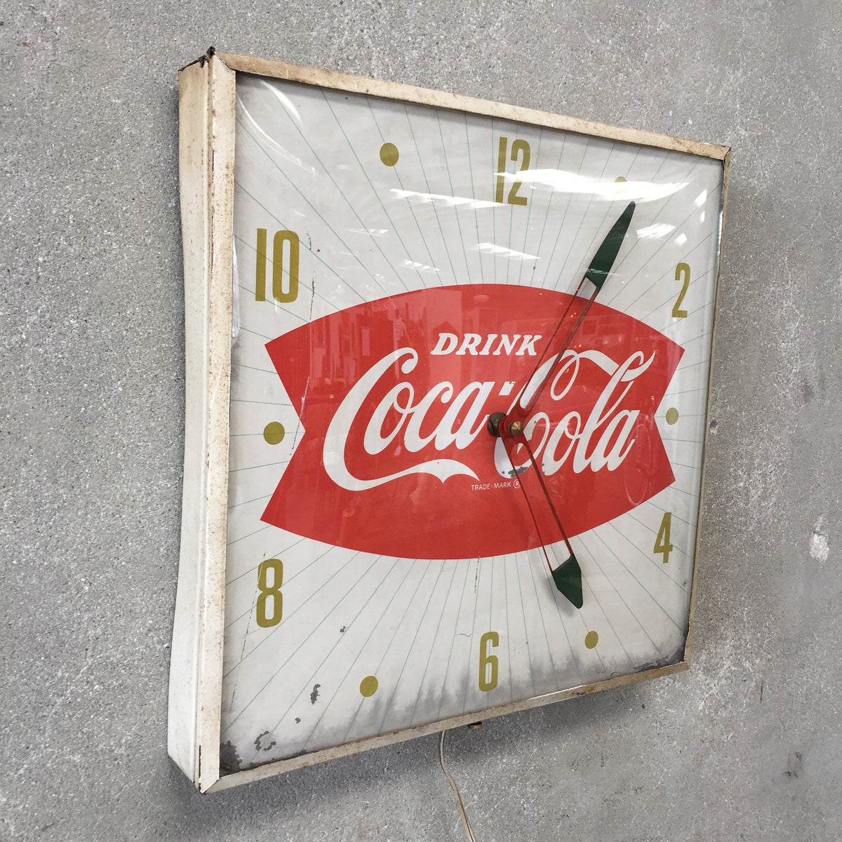 Vintage 1960s Coca Cola Clock