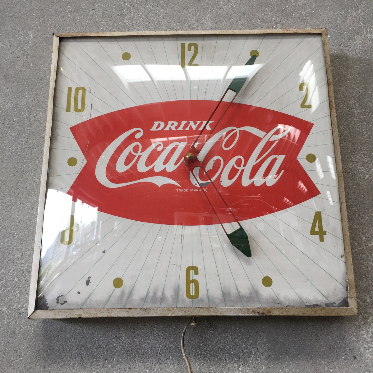 Vintage 1960s Coca Cola Clock
