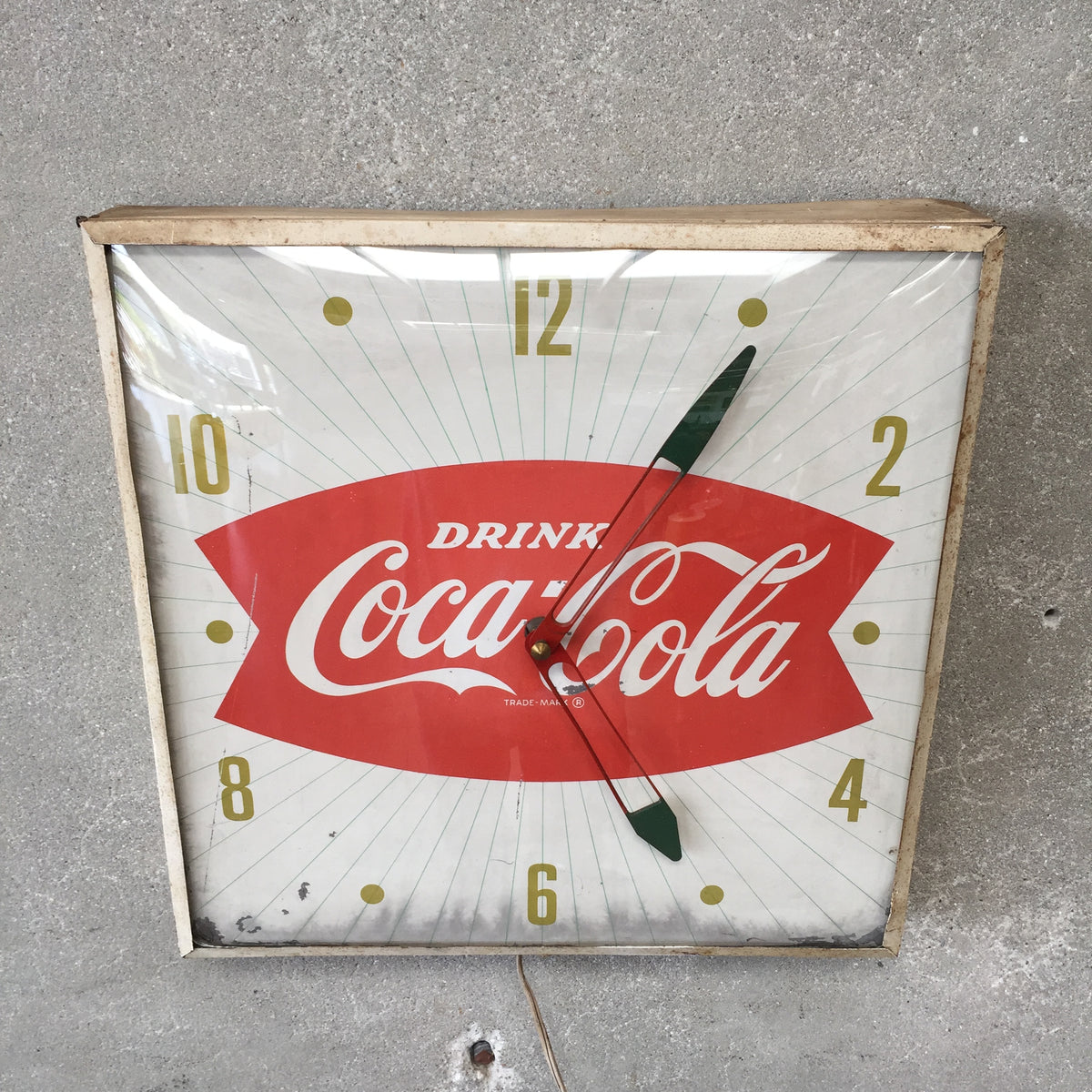 Vintage 1960s Coca Cola Clock