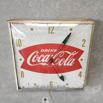 Vintage 1960s Coca Cola Clock