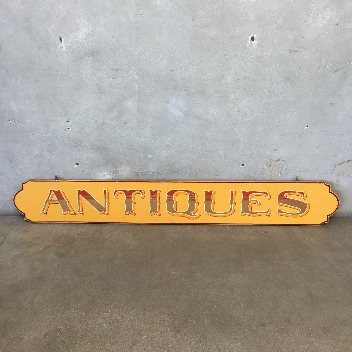 Hand Painted Wood "Antiques" Sign