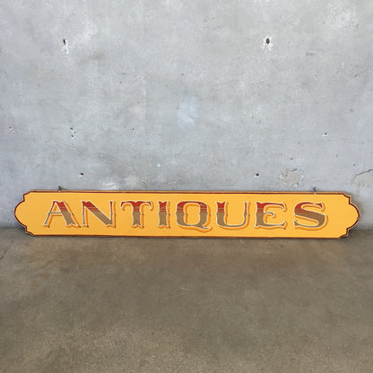 Hand Painted Wood "Antiques" Sign