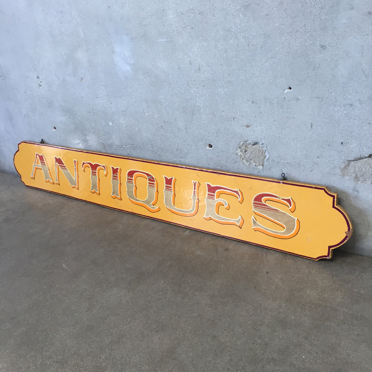 Hand Painted Wood "Antiques" Sign
