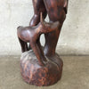 Vintage Wood Hunter Sculpture