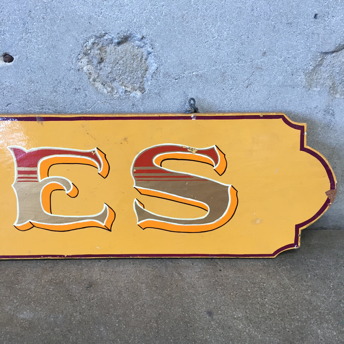 Hand Painted Wood "Antiques" Sign