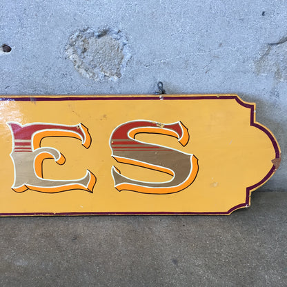 Hand Painted Wood "Antiques" Sign