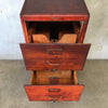 Vintage Shaw Walker Four Drawer Wooden File Cabinet