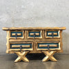 Gold Painted Vintage Small Jewelry Box